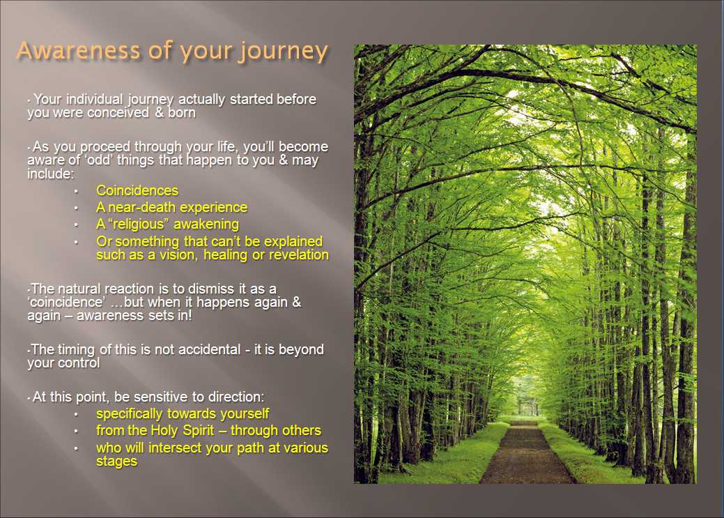 awareness of your journey